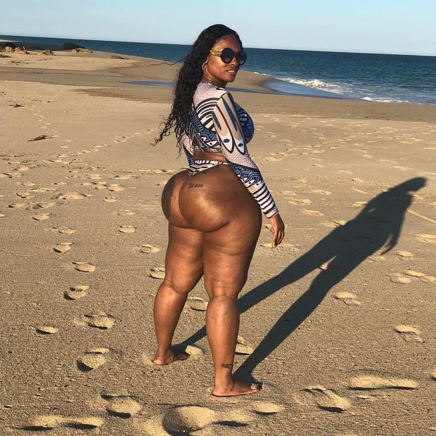 Big Black Beach Booty