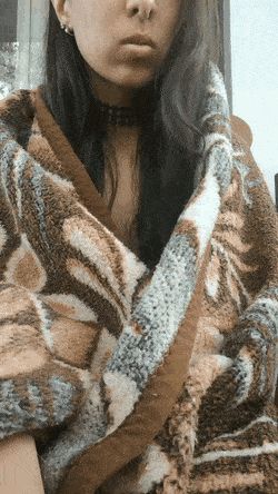 Hot Naked Latina Under The Blanket