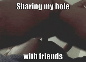 Gay hole taking two cocks