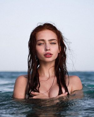 wet redhead
