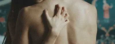 His back