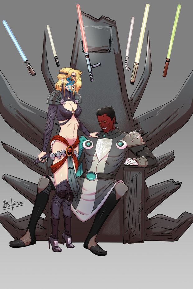 Darth Rathos with his sexy Apprentice.