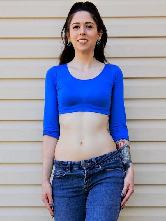 long sleeved crop top