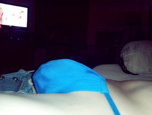 Big dick in a silk pouch