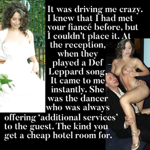 I spent a night and three hundred dollars with her about six months before he introduced her to me.