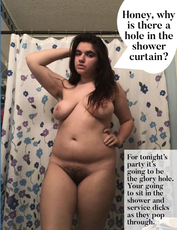 She only said “after the party you’re buying a new shower curtain.”