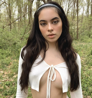 Slutty teen teases big tits