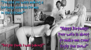 Lesbian show in the kitchen