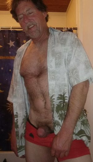 Cock escapes spandex