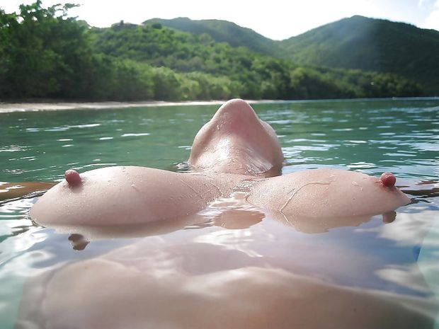 Titties Floating In The Lake