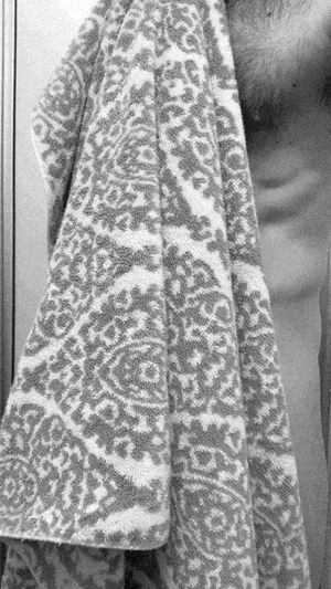 Hard cock towel bounce