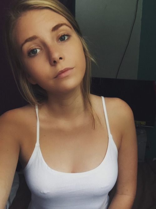 Cute babe doesn't like bra's
