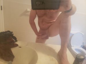 My cock before shower