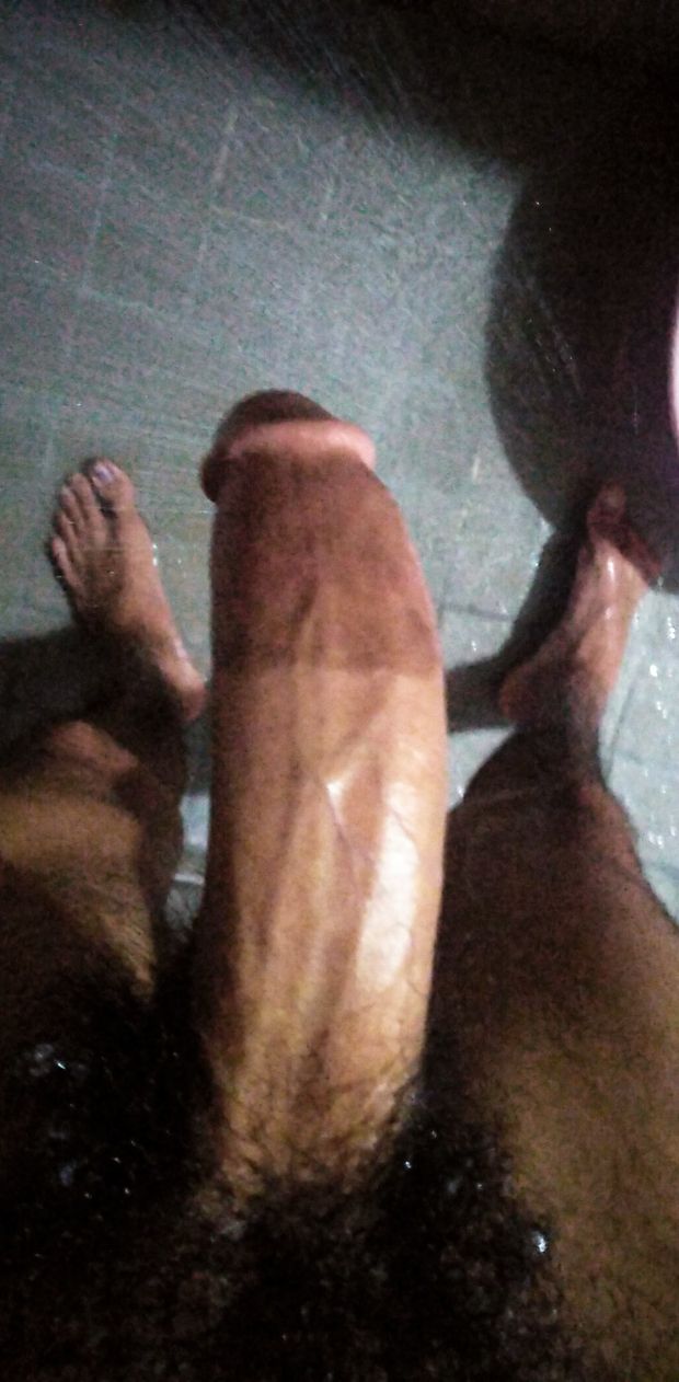 Big cock in shower