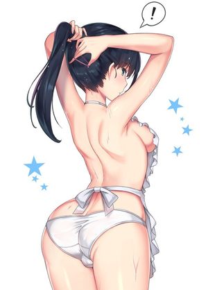 Extremely hot ecchi sexygirl with underware slip only