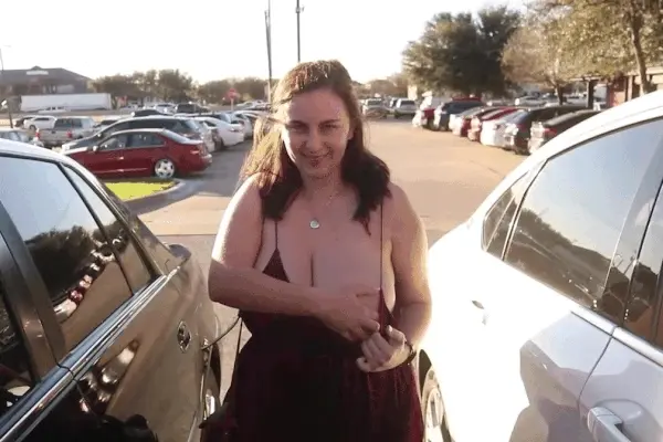Between two cars