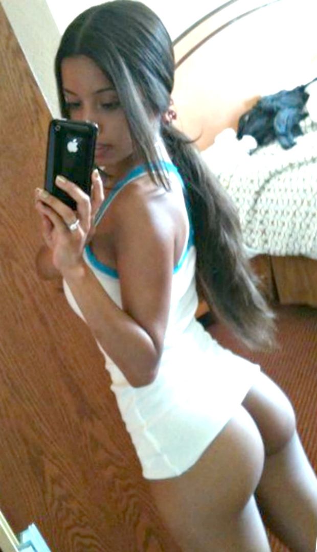perfect babe without panties self shot
