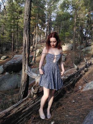 Crazy photo session in nature