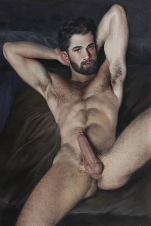 homme nu impression sur toile