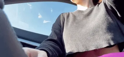 Car Tit Flash Selfie