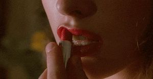 When bex applied her lipstick she didnt think most of it would end up all over a younger guys big cock