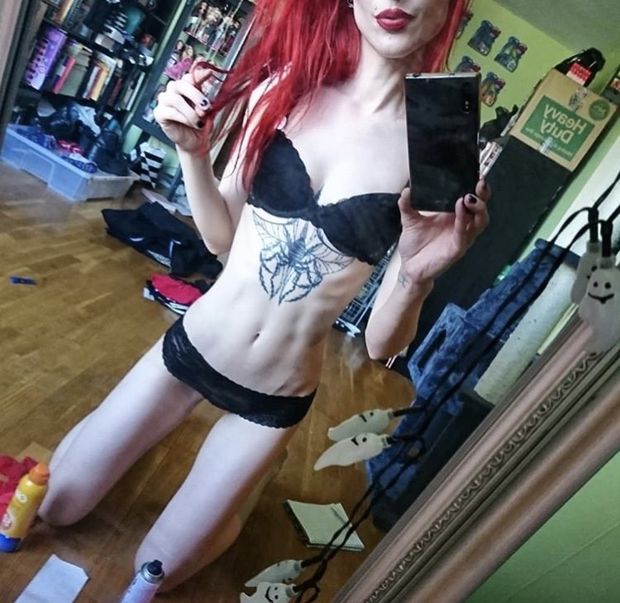 Skinny emo teen