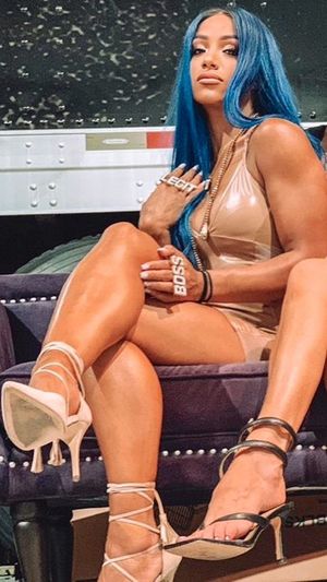Sasha Banks, step on me baby