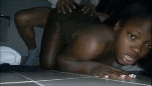 Black Teen pounded hard on floor 01