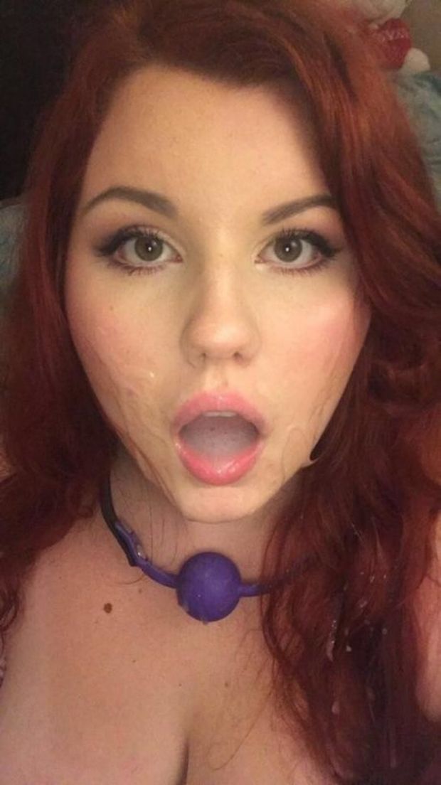 She keeps it in her mouth