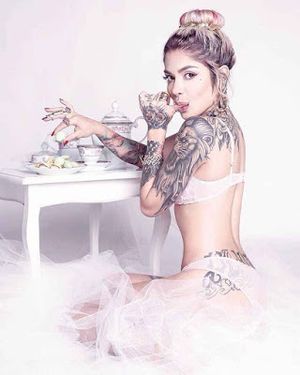 Ray Mattos having Tea