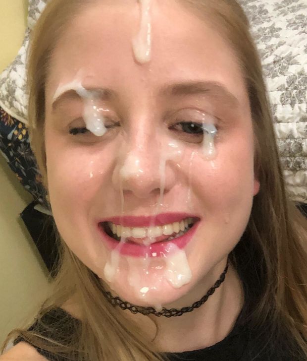 amateur teen messy facial