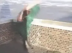 strong Wind wants dress off female