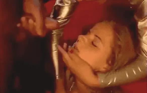 Little teen fed cum by girlfriend