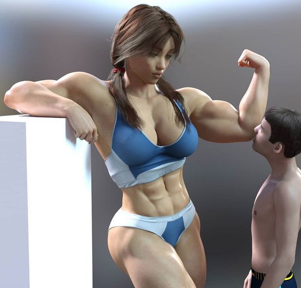 muscular babe