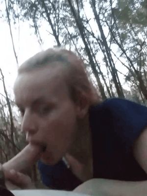 Amazing blonde sucks my cock like a boss