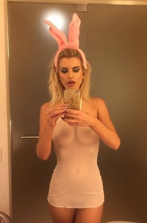 Blonde Bunny Selfie
