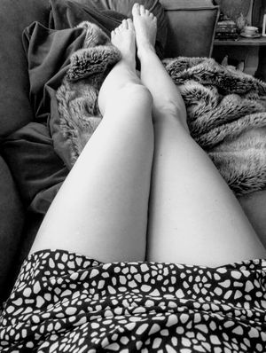 Sexy  ginger with great ass and tits in black and white