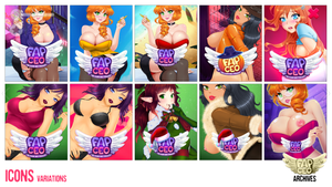 Archives: "Concept Art Pack 2" - Icons Variations