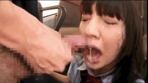 Asian cutie takes a huge load