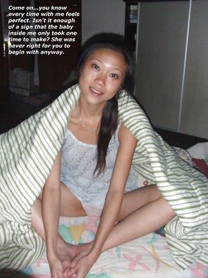 Asian Breeder convincing you to leace your white wife