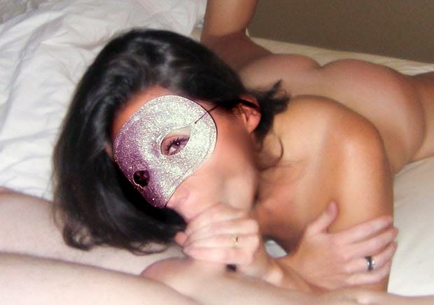 Watch her suck this guest