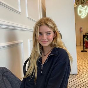 Cute teen smiling