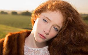 Redhead babe gazing...