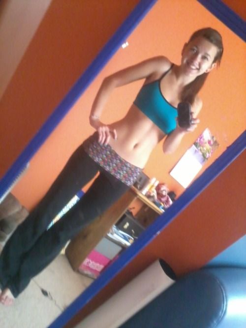 cute blue sports bra