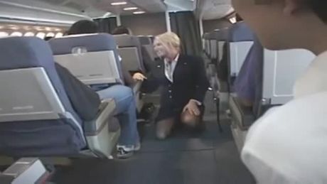 Sexy Flight Attendants Handjobs
