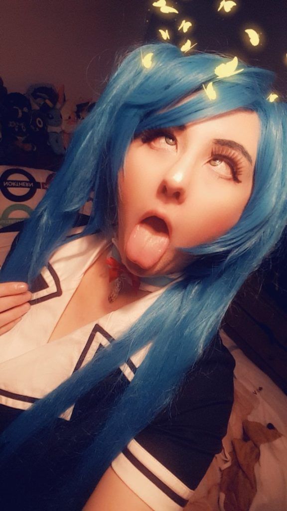 Sailor moon cosplay ahegao face fantasy