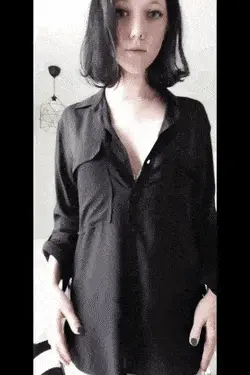 Sexy Teen Removing Bra Showing Shaved Cunt And Perky Titties