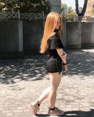 Cute redhead teen