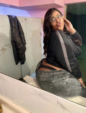 Black baby with big ass wearing thong