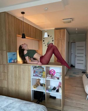 Pantyhose Pic Entitled Room with a view